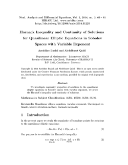 Harnack Inequality and Continuity of Solutions for