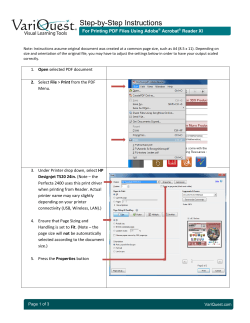Instructions for Printing PDF Files using Adobe
