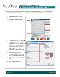 Instructions for Printing PDF Files using Adobe