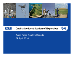 Qualitative Identification of Explosives - CLU-IN