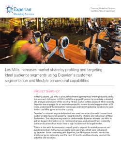 Les Mills increases market share by profiling and targeting ideal