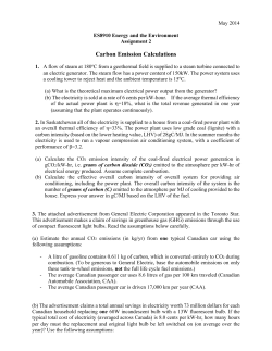 Carbon Emission Calculations