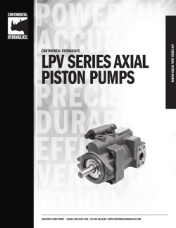 Download data sheet - Continental Hydraulics