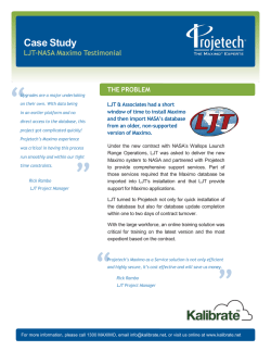 Case Study – LJT NASA