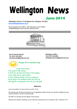 June 2014 - Wellington Church