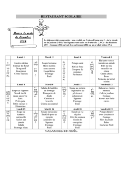 Fiche programme