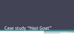 Case study “Hasi Goat”