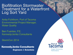 Biofiltration Stormwater Treatment for a Waterfront Log Sort Yard