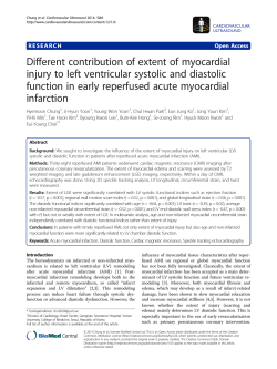 Different contribution of extent of myocardial injury to left ventricular