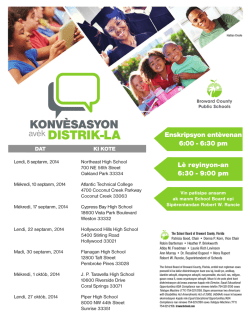Haitian Creole - Broward County Public Schools