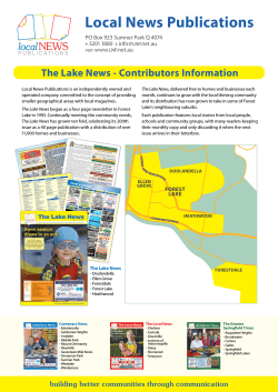 The Lake News - Local News Publications