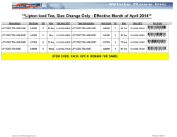 Lipton Iced Tea Size Change Only - 5-11-14