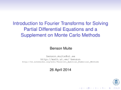 Introduction to Fourier Transforms for Solving Partial Differential