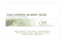 LEAN LEARNING ACADEMY (LLA)