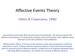 Affective Events Theory