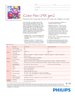 iColor Flex LMX gen2 Specification Sheet