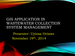 gis application in wastewater collection system management