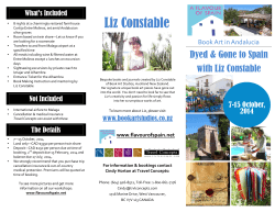 Liz Constable Brochure 2014