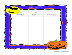 Halloween KWL Chart