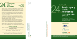 Bankruptcy Skills Workshop - University of Miami | School of Law