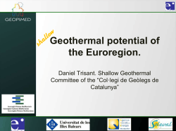 Geothermal potential of the Euroregion.