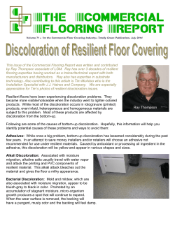 2014-07-CFR Volume 71 Discoloration of Resilient Floor