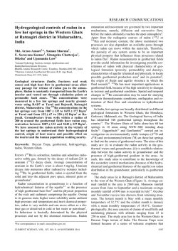 Hydrogeological controls of radon in a few hot