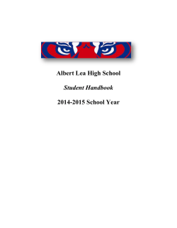 Student Handbook - Albert Lea Area Schools