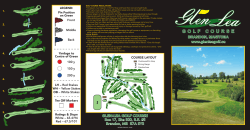 Scorecard - Glen Lea Golf Course