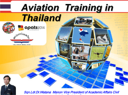 Aviation Training in Thailand