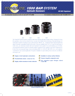 Hydraulic Bolt Tensioning Tools - 1500 Bar System