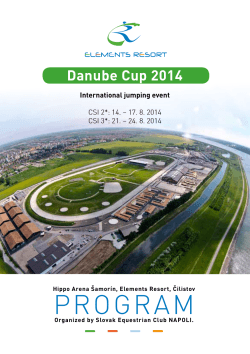 PROGRAM / Danube Cup 2014