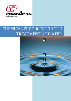 CHEMICAL PRODUCTS FOR THE TREATMENT OF WATER