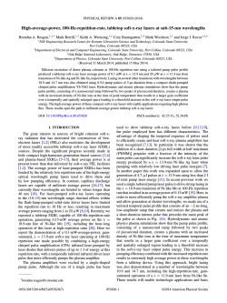 High-average-power, 100-Hz-repetition-rate, tabletop soft-x-ray