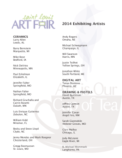 2014 Exhibiting Artists