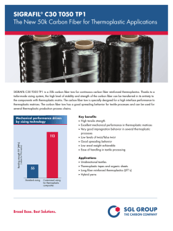 SIGRAFIL &reg; C thermoplastic-compatible Carbon Fiber