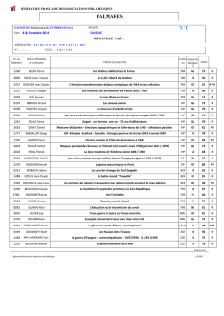 Planning des stages