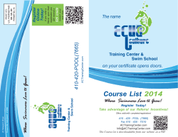 Course List 2014