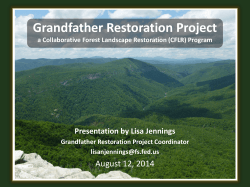 Grandfather Restoration Project - North Carolina Prescribed Fire