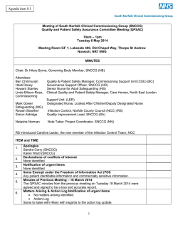 Governing body - QPSAC committee May minutes