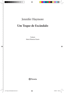 Jennifer Haymore Um Toque de Esc&acirc;ndalo