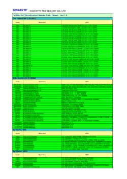 "MD50-LS0" Qualification Vender List - Others Ver