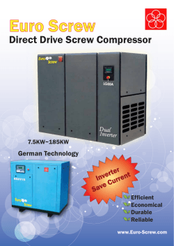 EuroScrew Direct Drive Screw Compressor