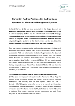 Press release - Ehrhardt + Partner