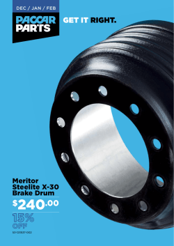 Download PACCAR Parts DEC / JAN / FEB Catalogue PDF