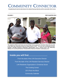 COMMUNITY CONNECTOR - Lakeland Housing Authority