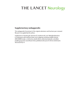 Supplementary webappendix