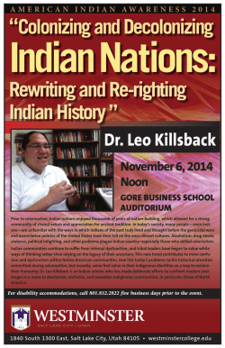 Dr. Leo Killsback - Westminster College