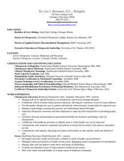 Dr. Leo J. Bronston, D.C., MAppSc