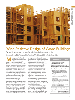 Wind-Resistive Design of Wood Buildings